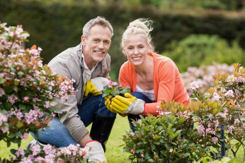 Volunteer using a screen reader while accessing gardening information
